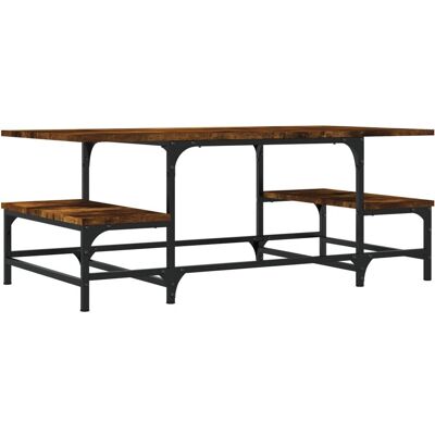 vidaXL 835376 Esstisch aus geräucherter Eiche - Couchtisch vidaXL 835376 Esstisch aus geräucherter Eiche - Couchtisch