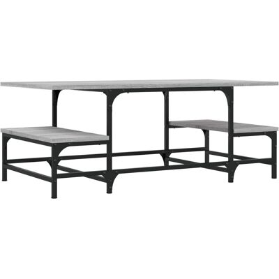 vidaXL 835377 Grijze Sonoma Salontafel - Woonkamer Meubel vidaXL 835377 Grijze Sonoma Salontafel - Woonkamer Meubel