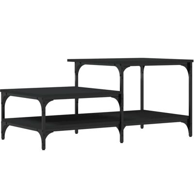 vidaXL Pöytäpöytä musta 100x50,5x45 cm Insinööritarhous - Coffee Table vidaXL Pöytäpöytä musta 100x50,5x45 cm Insinööritarhous - Coffee Table