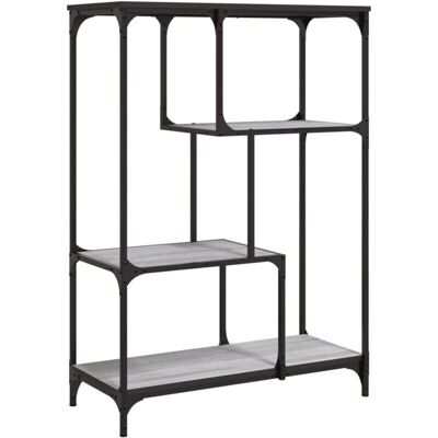 vidaXL Bücherregal Grau Sonoma 81x36x115 cm Holzwerkstoff und Stahl - Bücherregal vidaXL Bücherregal Grau Sonoma 81x36x115 cm Holzwerkstoff und Stahl - Bücherregal