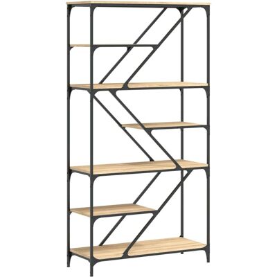 vidaXL Sonoma Eichenregal - Büroaufbewahrung - Bücherregal - 91x36x176 cm vidaXL Sonoma Eichenregal - Büroaufbewahrung - Bücherregal - 91x36x176 cm