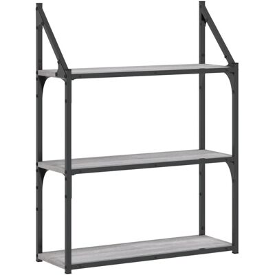 vidaXL 835452 Étagère murale gris Sonoma 3 niveaux - Étagère - Publicité vidaXL 835452 Étagère murale gris Sonoma 3 niveaux - Étagère - Publicité