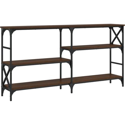 vidaXL Console Tafel Bruin Eiken 150x29x76,5 cm Engineered Hout - Koffietafel, Bijzettafel vidaXL Console Tafel Bruin Eiken 150x29x76,5 cm Engineered Hout - Koffietafel, Bijzettafel