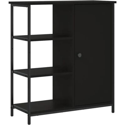 vidaXL 835489 Zwarte sideboard - Woonkameropbergmeubel vidaXL 835489 Zwarte sideboard - Woonkameropbergmeubel