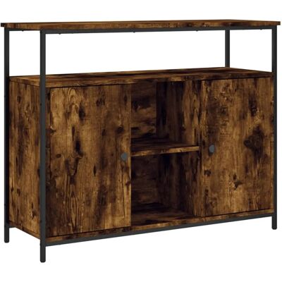 vidaXL 835501 Gerookte Eik Dressoir - Kast vidaXL 835501 Gerookte Eik Dressoir - Kast