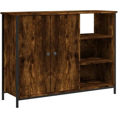 vidaXL Rauch Eichen Sideboard - Sideboard, Stauraum, Wohndeko vidaXL Rauch Eichen Sideboard - Sideboard, Stauraum, Wohndeko