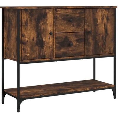 vidaXL 835556 Gerookte Eiken Dressoir - Woonkamer Meubel vidaXL 835556 Gerookte Eiken Dressoir - Woonkamer Meubel