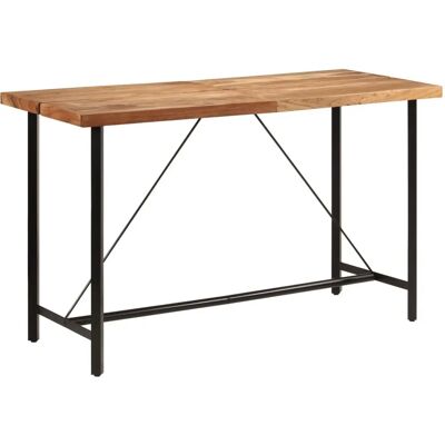 vidaXL Bartisch Massives Akazie Eisen - 180x70x107 cm vidaXL Bartisch Massives Akazie Eisen - 180x70x107 cm