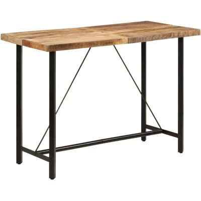 vidaXL Bartisch 150x70x107 cm Massives Mango Holz Eisen vidaXL Bartisch 150x70x107 cm Massives Mango Holz Eisen
