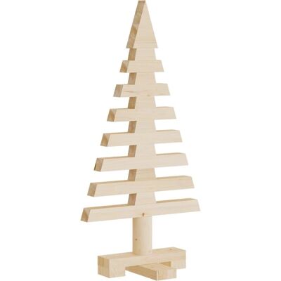 Arbre de Noël en bois vidaXL - 60 cm Décoration de Noël en pin naturel - Publicité Arbre de Noël en bois vidaXL - 60 cm Décoration de Noël en pin naturel - Publicité
