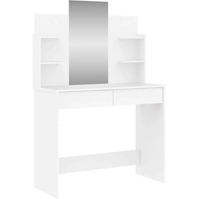 vidaXL 837574 Bílá toaletka sada - Vanity s zrcadlem do ložnice vidaXL 837574 Bílá toaletka sada - Vanity s zrcadlem do ložnice