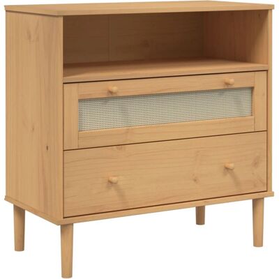 vidaXL SENJA Madera de Pino Maciza Marrón - Aparador vidaXL SENJA Madera de Pino Maciza Marrón - Aparador