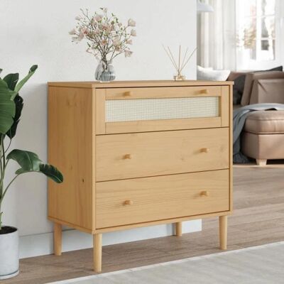 vidaXL SENJA Ruskea rattan-efektiinen mäntylaatikko 80x40x80 cm vidaXL SENJA Ruskea rattan-efektiinen mäntylaatikko 80x40x80 cm