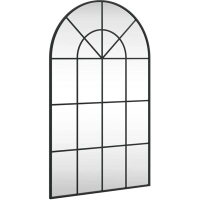 vidaXL Lustro ścienne 60x100 cm Czarny Łuk Żelazo vidaXL Lustro ścienne 60x100 cm Czarny Łuk Żelazo