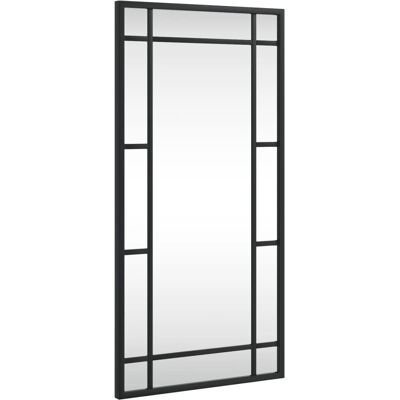 vidaXL Wandspiegel 30x60 cm zwart rechthoek minimalistisch - Wandspiegel vidaXL Wandspiegel 30x60 cm zwart rechthoek minimalistisch - Wandspiegel