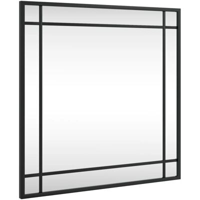 vidaXL Wandspiegel Schwarz 50x50 cm Quadratisch Eisen - Wandspiegel, 50x50 cm, Schwarz, Quadrat, Eisen, Wandmontage, Minimalistisch, Wohndekor vidaXL Wandspiegel Schwarz 50x50 cm Quadratisch Eisen - Wandspiegel, 50x50 cm, Schwarz, Quadrat, Eisen, Wandmontage, Minimalistisch, Wohndekor