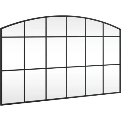 vidaXL 280199 Lustro ścienne czarne 100x60cm - Lustro ścienne vidaXL 280199 Lustro ścienne czarne 100x60cm - Lustro ścienne