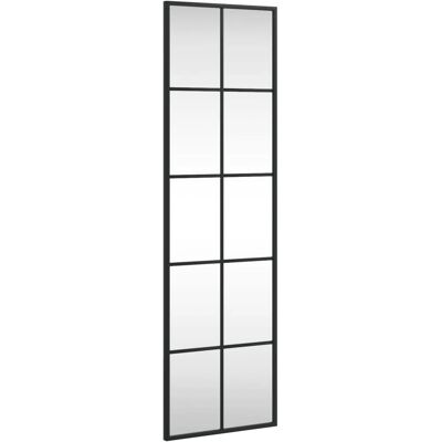 vidaXL Lustro ścienne czarne 30x100 cm prostokąt żelazo - Lustro ścienne vidaXL Lustro ścienne czarne 30x100 cm prostokąt żelazo - Lustro ścienne
