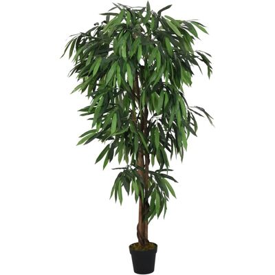 Arbre de mangue artificiel vidaXL - Vert - 120 cm - Plante artificielle avec 900 feuilles Arbre de mangue artificiel vidaXL - Vert - 120 cm - Plante artificielle avec 900 feuilles