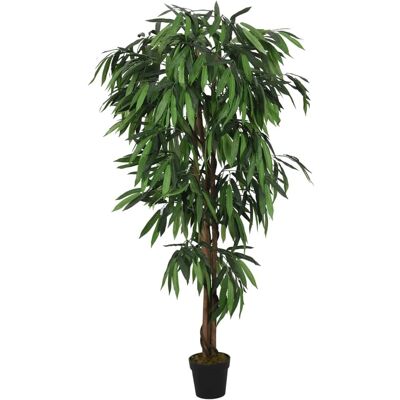 vidaXL Künstlicher Mango Baum - 180 cm - 900 Blätter - Grün vidaXL Künstlicher Mango Baum - 180 cm - 900 Blätter - Grün