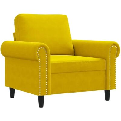 Vidaxl Modell 7352 Samtvelour Gelber Sessel - Produktart Vidaxl Modell 7352 Samtvelour Gelber Sessel - Produktart