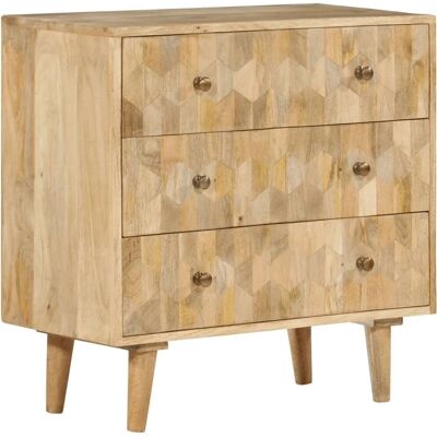 vidaXL Cajonera de madera de mango 70x35x70 cm estilo retro vidaXL Cajonera de madera de mango 70x35x70 cm estilo retro