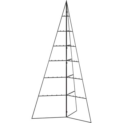 vidaXL Zwart metalen kerstboom 140 cm - Kerstboom vidaXL Zwart metalen kerstboom 140 cm - Kerstboom
