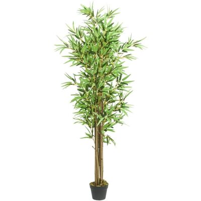 Arbre de bambou artificiel vidaXL - 180 cm, 1288 feuilles - Plante artificielle - Publicité Arbre de bambou artificiel vidaXL - 180 cm, 1288 feuilles - Plante artificielle - Publicité