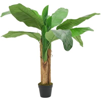 vidaXL Künstlicher Bananenbaum - 120 cm, 9 Blätter, Grün, Modell: 908150 vidaXL Künstlicher Bananenbaum - 120 cm, 9 Blätter, Grün, Modell: 908150