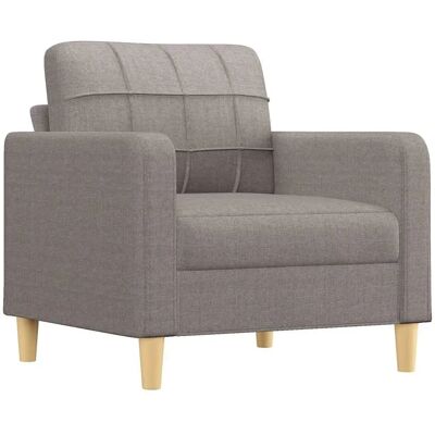 vidaXL Sillón - Tela Gris Taupé - Modern y Estable vidaXL Sillón - Tela Gris Taupé - Modern y Estable