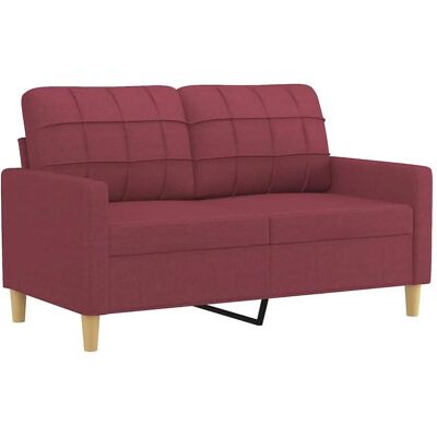 vidaXL 2-personers sofa - Rød Stoff - Sofa vidaXL 2-personers sofa - Rød Stoff - Sofa
