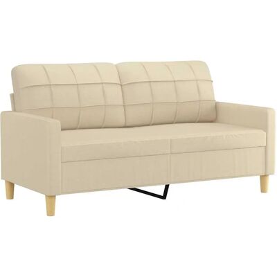 vidaXL 2-personers creme stofsofa - Stue vidaXL 2-personers creme stofsofa - Stue