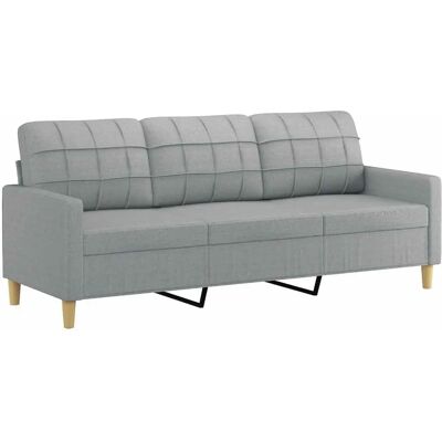 MAISONCHIC 3-personers lysegrå stofsofa - Sofa MAISONCHIC 3-personers lysegrå stofsofa - Sofa