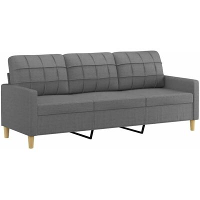 MAISONCHIC 3-personers Mørkegrå Stoffsofa - Sofa MAISONCHIC 3-personers Mørkegrå Stoffsofa - Sofa