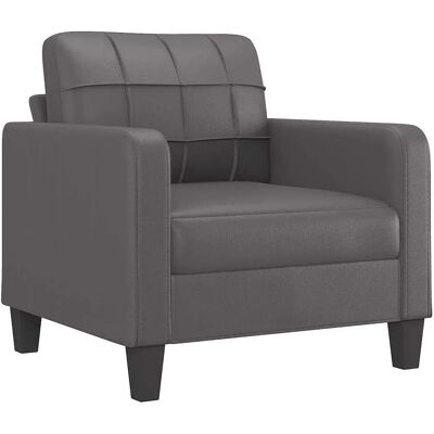 vidaXL 2-Sitzer-Sofa Kunstleder Grau 60cm - Sofa vidaXL 2-Sitzer-Sofa Kunstleder Grau 60cm - Sofa
