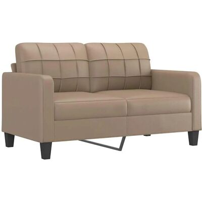 vidaXL 2-Sitzer Sofa Cappuccino Modern Leder - Sofa vidaXL 2-Sitzer Sofa Cappuccino Modern Leder - Sofa