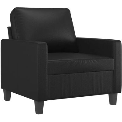 vidaXL Stol - 60 cm Kunstlæder - Sort vidaXL Stol - 60 cm Kunstlæder - Sort