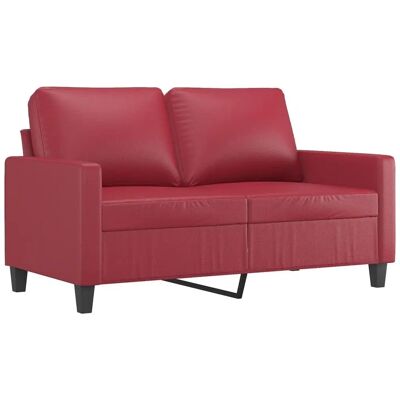 vidaXL 2-Sitzer-Sofa Kunstleder Rot 120cm - Sofa vidaXL 2-Sitzer-Sofa Kunstleder Rot 120cm - Sofa