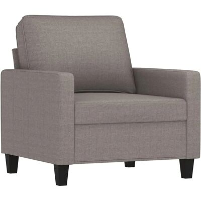 vidaXL Fauteuil taupe gris - Mobilier vidaXL Fauteuil taupe gris - Mobilier