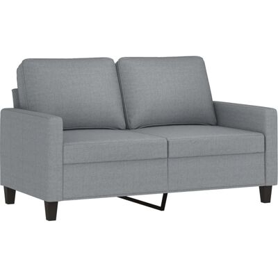 vidaXL 2-Sitzer-Sofa Hellgrau Stoff - Sofa vidaXL 2-Sitzer-Sofa Hellgrau Stoff - Sofa