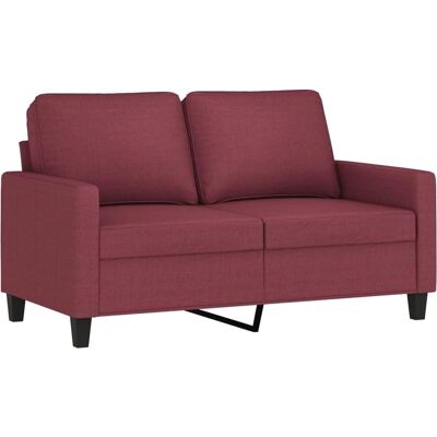 vidaXL Sofa Burgund - 2-Sitzer, Stoff, 120cm vidaXL Sofa Burgund - 2-Sitzer, Stoff, 120cm