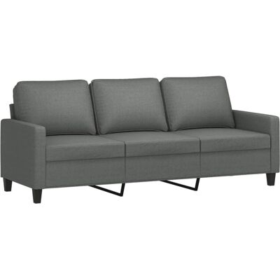 vidaXL 3-Sitzer Sofa Dunkelgrau Stoff - Sofa vidaXL 3-Sitzer Sofa Dunkelgrau Stoff - Sofa