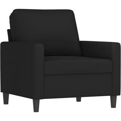 Fauteuil en velours noir vidaXL - Fauteuil Fauteuil en velours noir vidaXL - Fauteuil