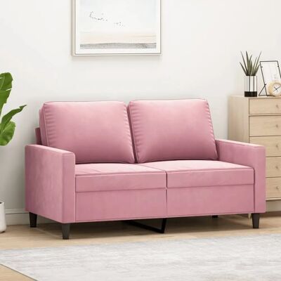 vidaXL 2-Sitzer Rosa Samtsofa - Sofa vidaXL 2-Sitzer Rosa Samtsofa - Sofa
