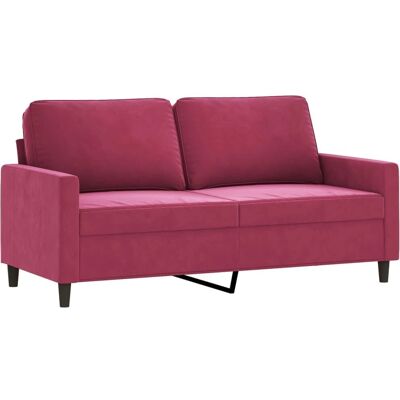 Vidaxl - Samtsofa 2-Sitzer - Rotwein Vidaxl - Samtsofa 2-Sitzer - Rotwein