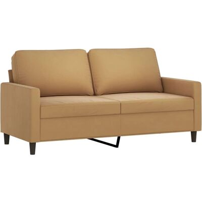 vidaxl 2-Sitzer Sofa Braun - Samt vidaxl 2-Sitzer Sofa Braun - Samt