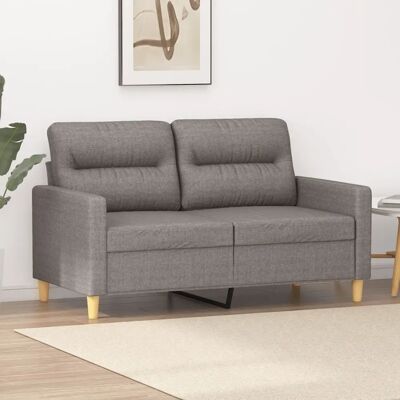 Vidaxl Sofa 2-Sitzer Taupe Stoff - Sofa Vidaxl Sofa 2-Sitzer Taupe Stoff - Sofa