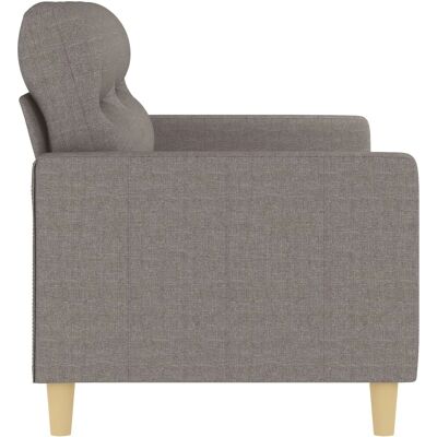 vidaXL 2-Sitzer Taupe Stoffsofa - Sofa vidaXL 2-Sitzer Taupe Stoffsofa - Sofa