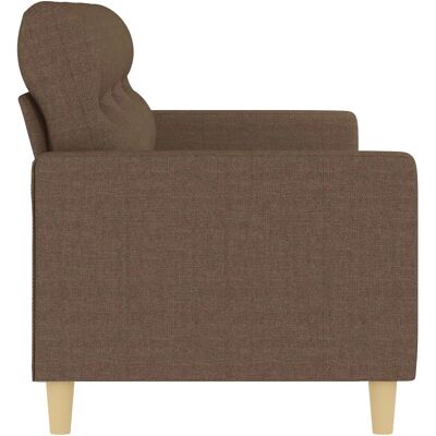 vidaXL 3-Sitzer Braun Stoffsofa - Sofa vidaXL 3-Sitzer Braun Stoffsofa - Sofa