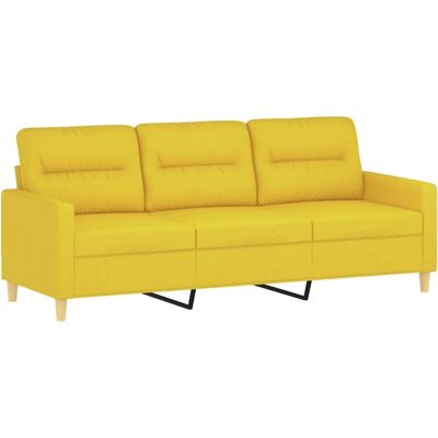 MAISONCHIC Sofa - 3-Sitzer Gelb Stoff Modern MAISONCHIC Sofa - 3-Sitzer Gelb Stoff Modern
